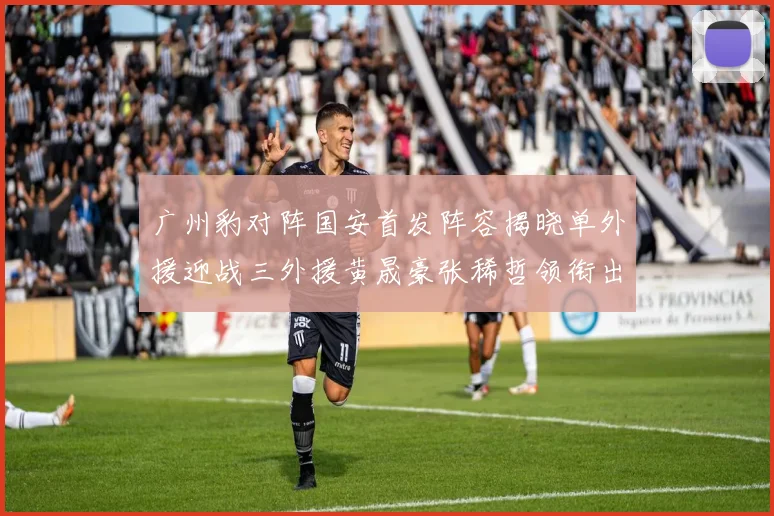 广州豹对阵国安首发阵容揭晓单外援迎战三外援黄晟豪张稀哲领衔出战